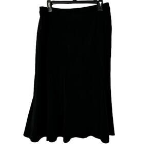 DRESSBARN Black Midi Skirt Size 12